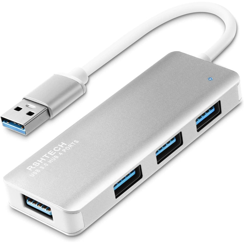 USB Hub 3.0 RSHTECH Aluminum 4 Port Ultra Mini