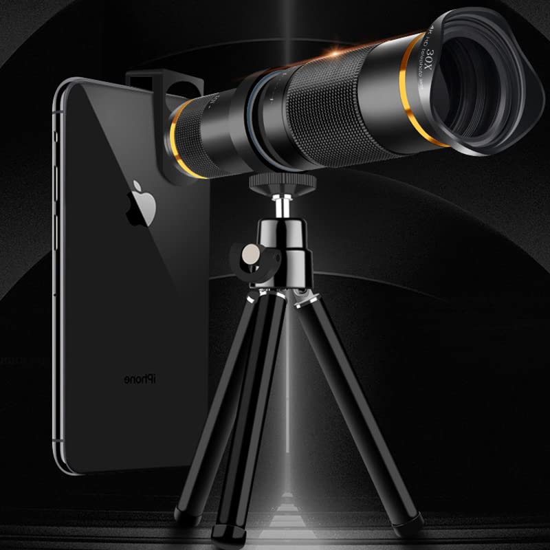 Universal 4K HD 30X Zoom Mobile Phone Monocular Telescope Lens
