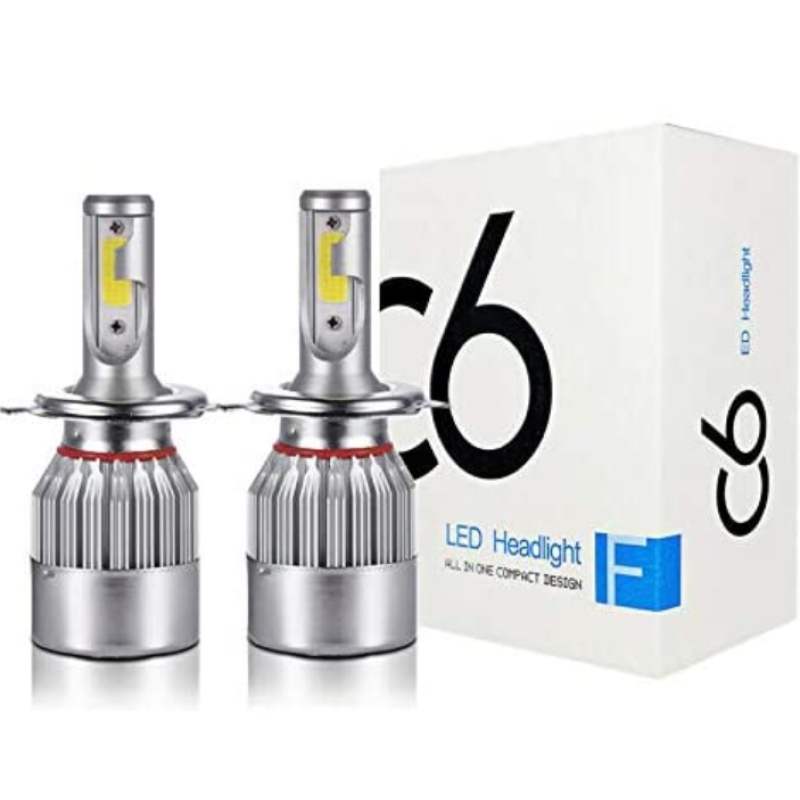 Wai Danie Pair COB H4 C6 36W 3800LM LED Headlight Kit