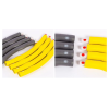 Weighted Hula Hoops Foam Padded - Yellow & Grey