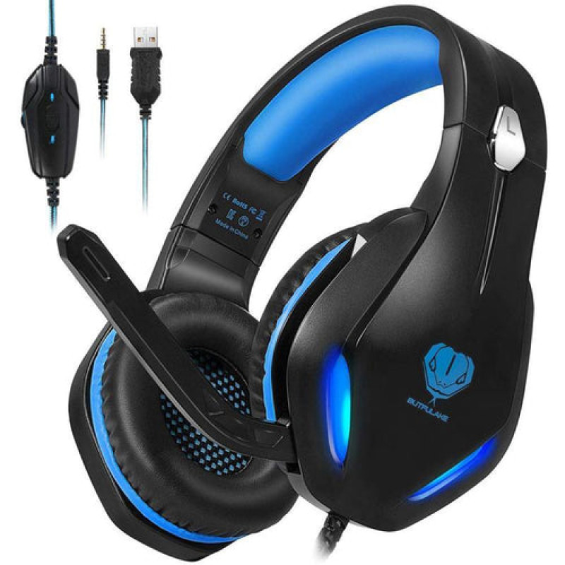 BUTFULAKE GH-2 Over-Ear Gaming Headphones with Noise Canceling Mic