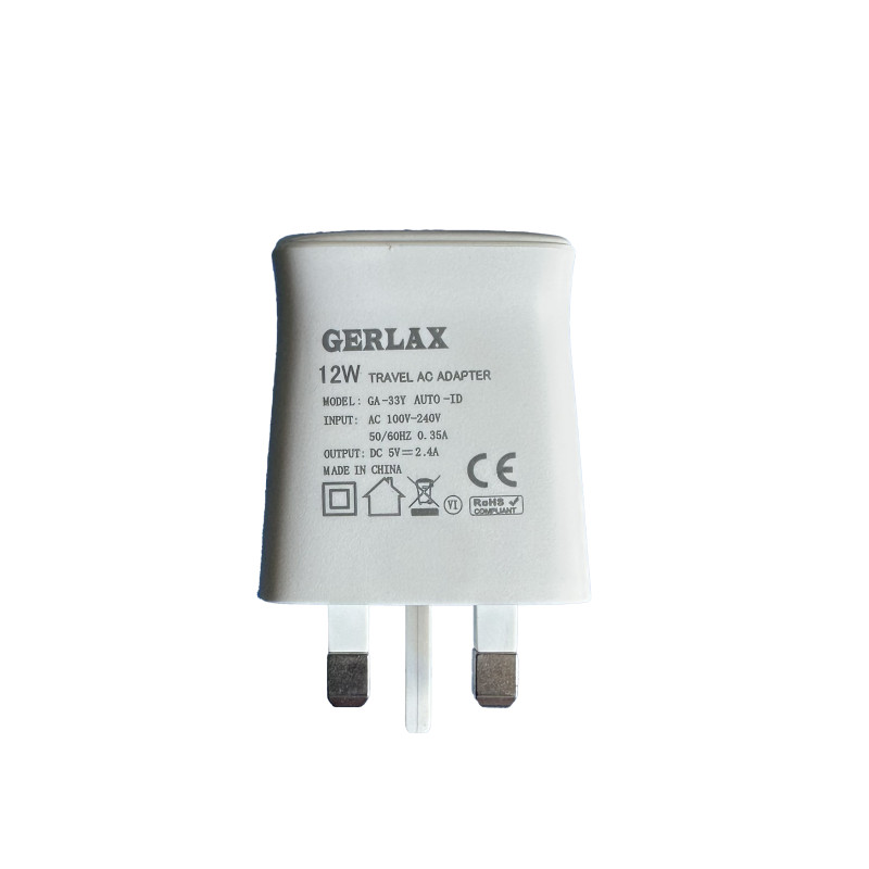 GERLAX GA-33Y dual USB 12W charger + USB-A to Lighning Cable