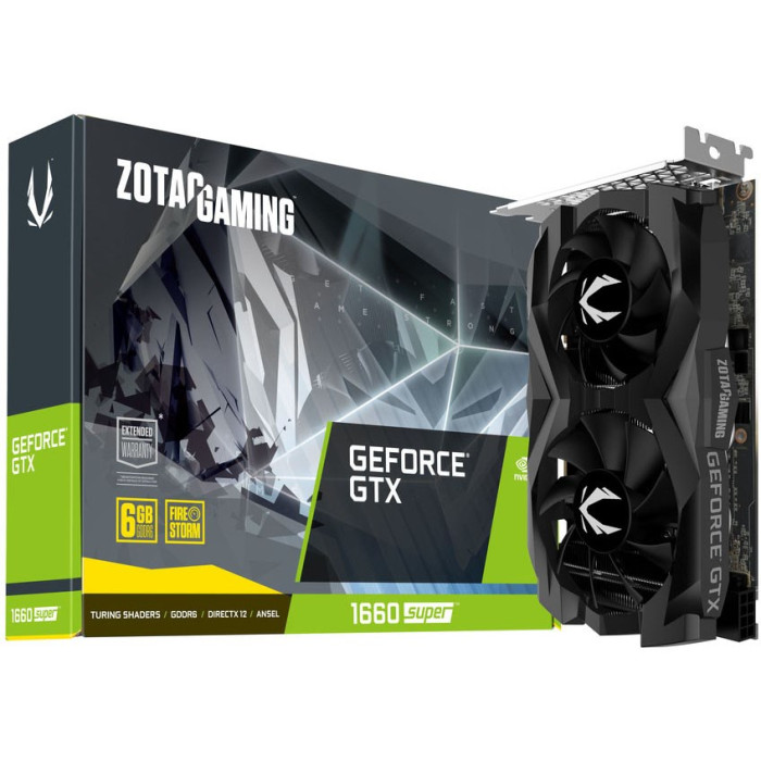 ZOTAC GAMING GeForce GTX 1660 SUPER Twin Fan ZT-T16620F-10L Graphics Card ZOTAC GAMING GeForce GTX 1660 SUPER Twin Fan ZT-T16620F-10L Graphics Card