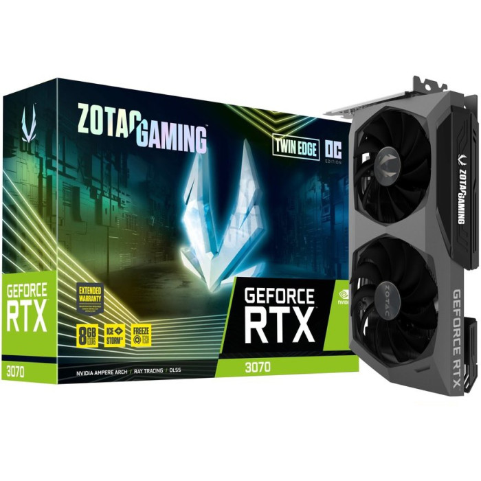 ZOTAC GAMING GeForce RTX 3070 Twin Edge OC Graphics Card ZT-A30700H-10P ZOTAC GAMING GeForce RTX 3070 Twin Edge OC Graphics Card ZT-A30700H-10P