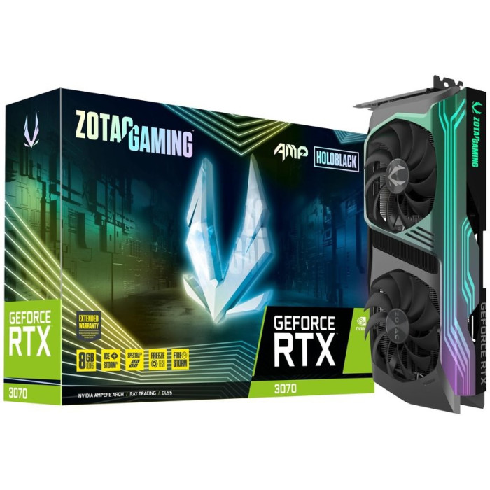 ZOTAC Gaming GeForce RTX 3070 AMP Holo ZT-A30700F-10P Graphics Card ZOTAC Gaming GeForce RTX 3070 AMP Holo ZT-A30700F-10P Graphics Card