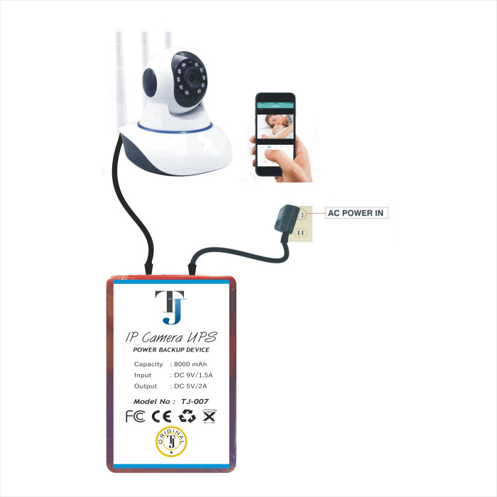 IP Camera UPS 'Battery Backup for CCTV Camera
