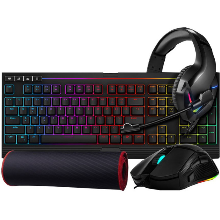 1stPlayer DK 9.0 Death Knight Kit RGB Gaming Combo Set - Keyboard, Mouse, Headset and Mouse Pad 1stPlayer DK 9.0 Death Knight Kit RGB Gaming Combo Set - Keyboard, Mouse, Headset and Mouse Pad