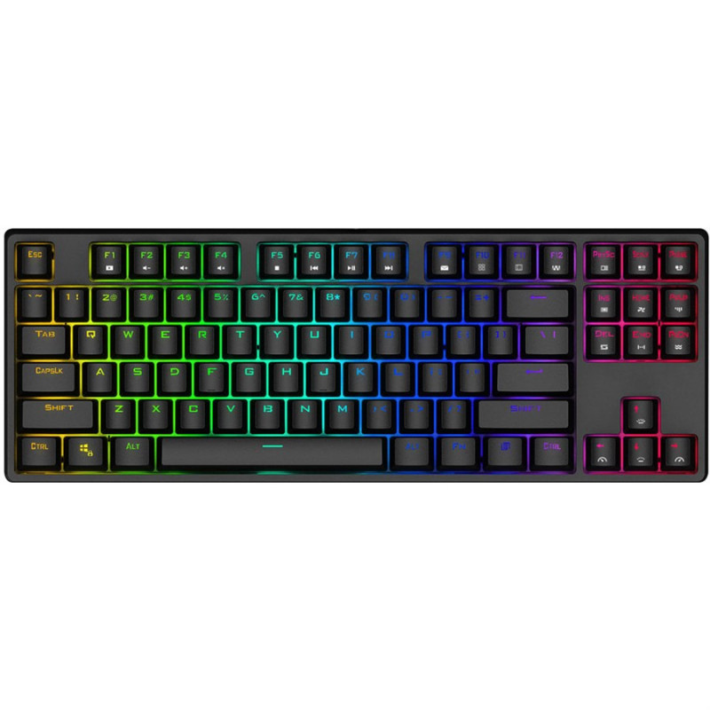 1stPlayer LANG MK8 87 Keys RGB Mechanical Keyboard (Brown Switches) 
