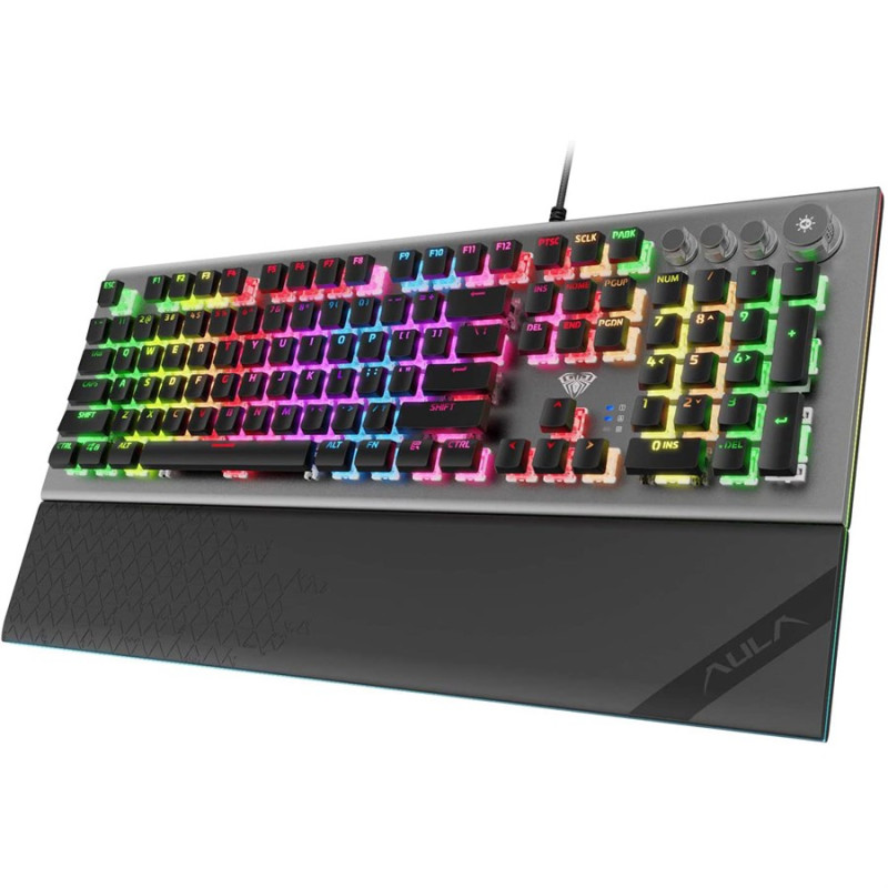 AULA L2098 RGB Mechanical Gaming Keyboard, Blue Switches