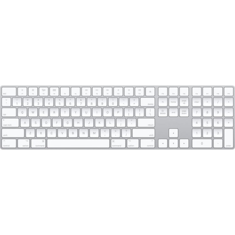 Apple Magic Wireless Keyboard with Numeric Keypad (Silver) MQ052LLA