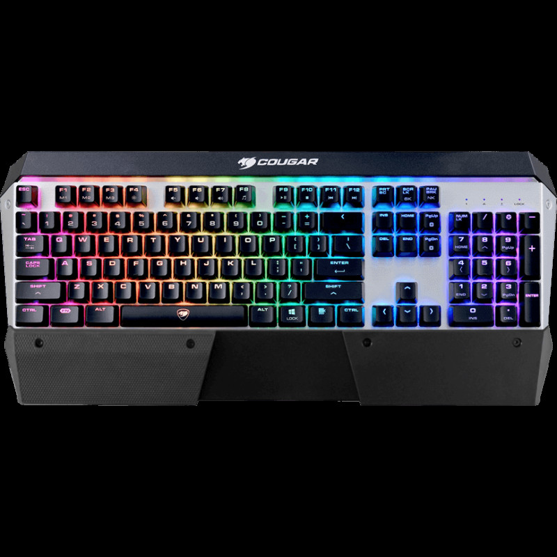 Cougar Attack X3 RGB Cherry MX RGB Backlit Mechanical Gaming Keyboard (Red Switch) Silver Version