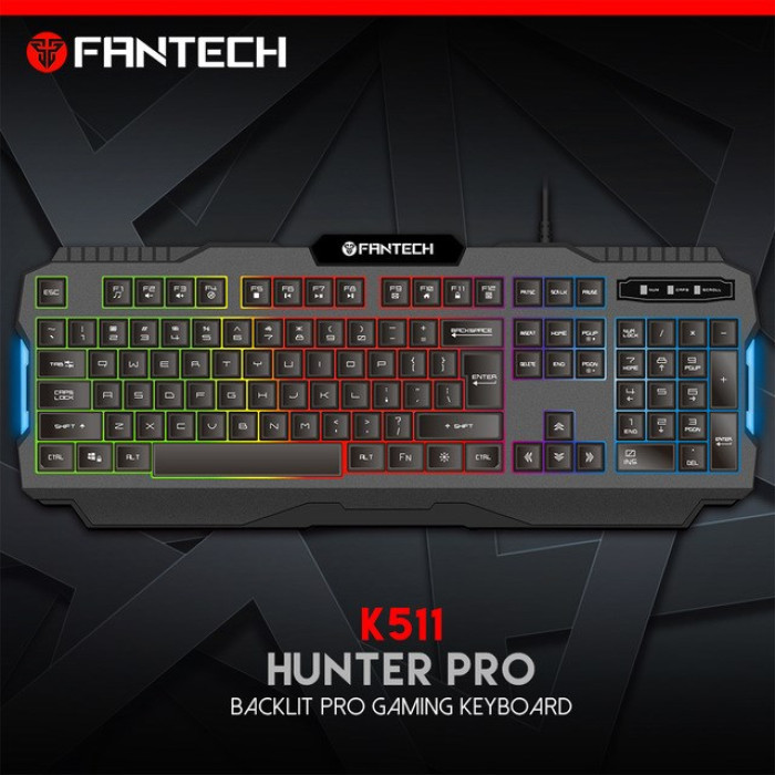 Fantech K511 Hunter Pro Backlit Gaming Keyboard Fantech K511 Hunter Pro Backlit Gaming Keyboard