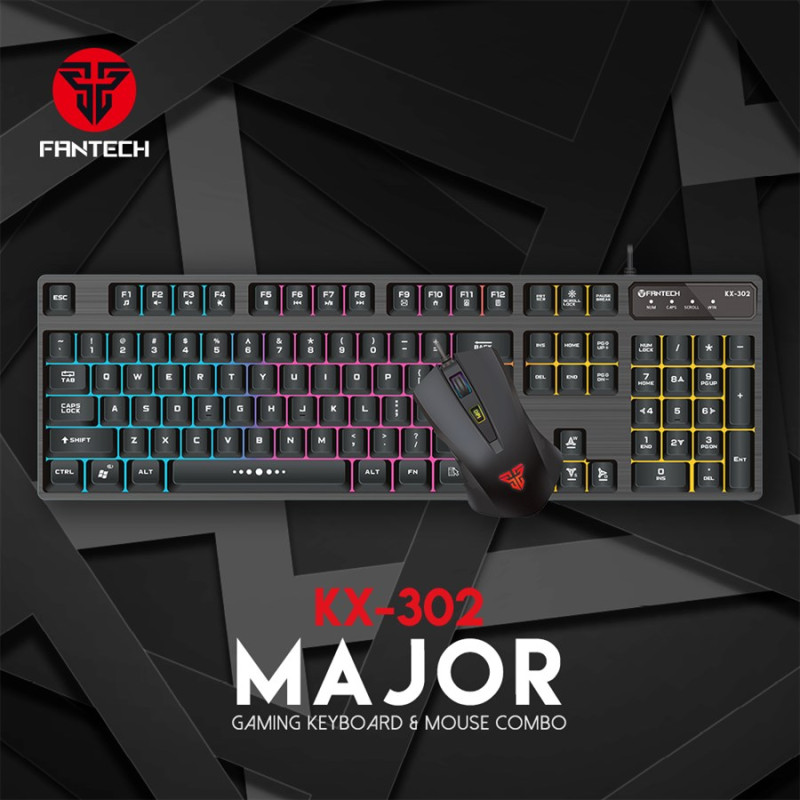 Fantech KX-302s Major Gaming Keyboard and Mouse Combo 