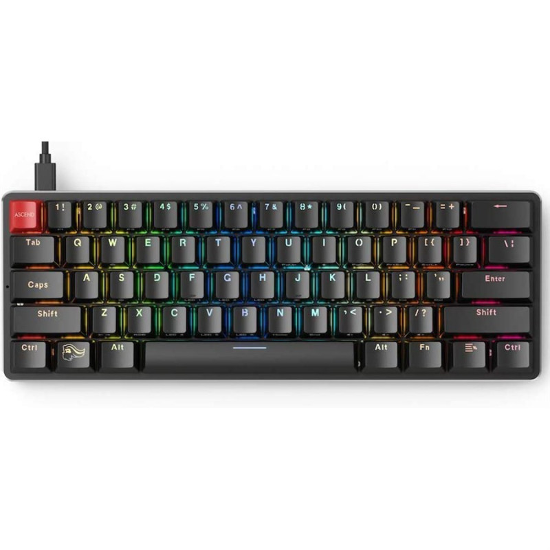 Glorious GMMK-COMPACT-BRN RGB Modular Mechanical Keyboard