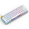 Glorious GMMK Modular Mechanical Keyboard - Compact, White Ice Edition, GLO-GMMK-COM-BRN-W 