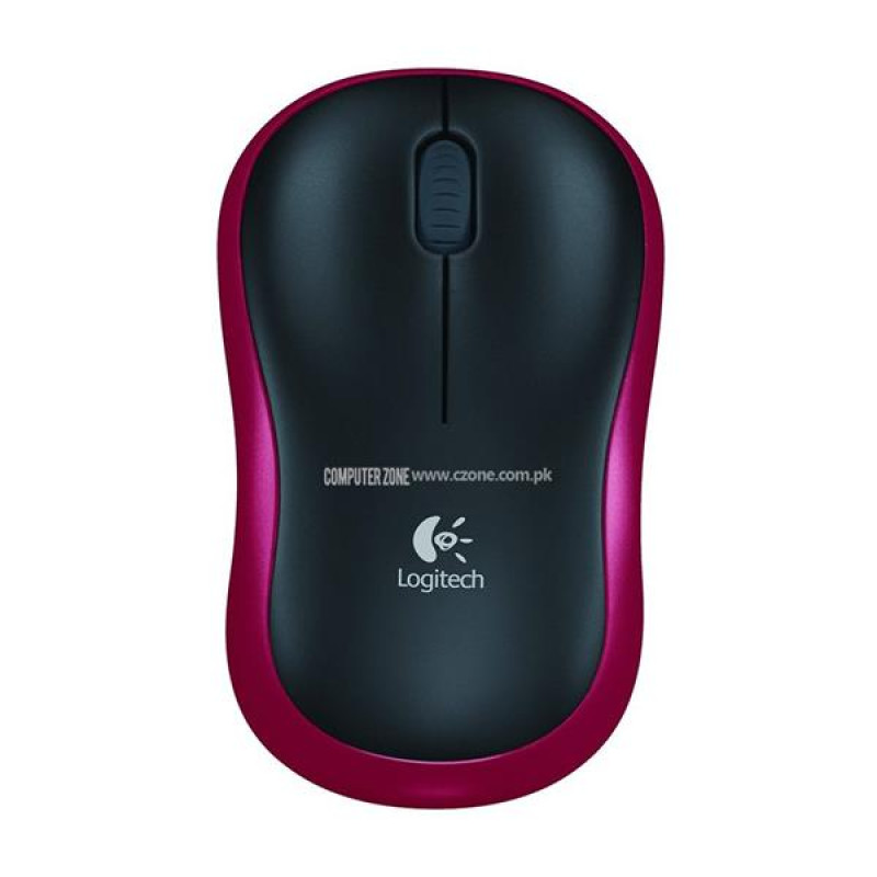 Logitech Wireless Mouse M185 - Red - 910-002503