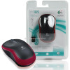 Logitech Wireless Mouse M185 - Red - 910-002503
