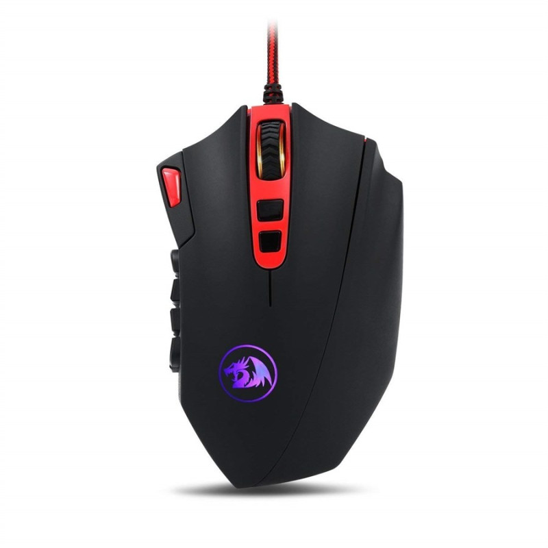 Redragon M901-1 Perdition 24000 DPI MMO Mouse LED RGB Wired Gaming Mouse
