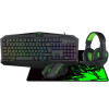 T-Dagger Legion T-TGS003 Mouse  Keyboard  Mousepad  Headset 4 In 1 Gaming Combo Set