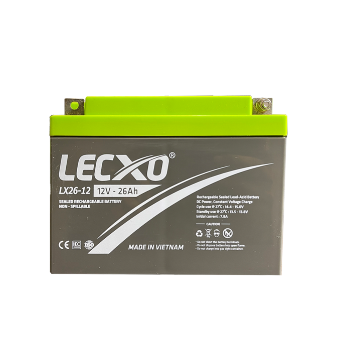 Lecxo 12V 26Ah Lead Acid Dry Battery Lecxo 12V 26Ah Lead Acid Dry Battery