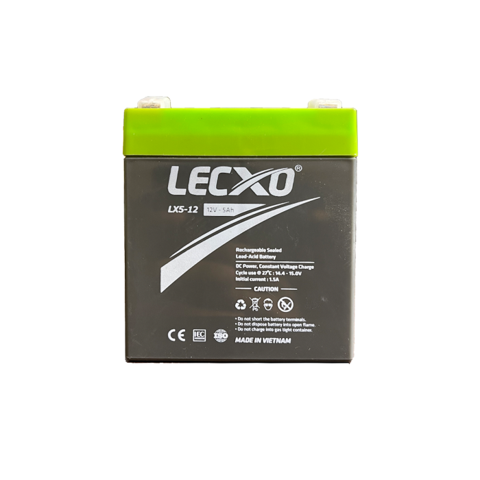 Lecxo 12V 5Ah Lead Acid Dry Battery Lecxo 12V 5Ah Lead Acid Dry Battery