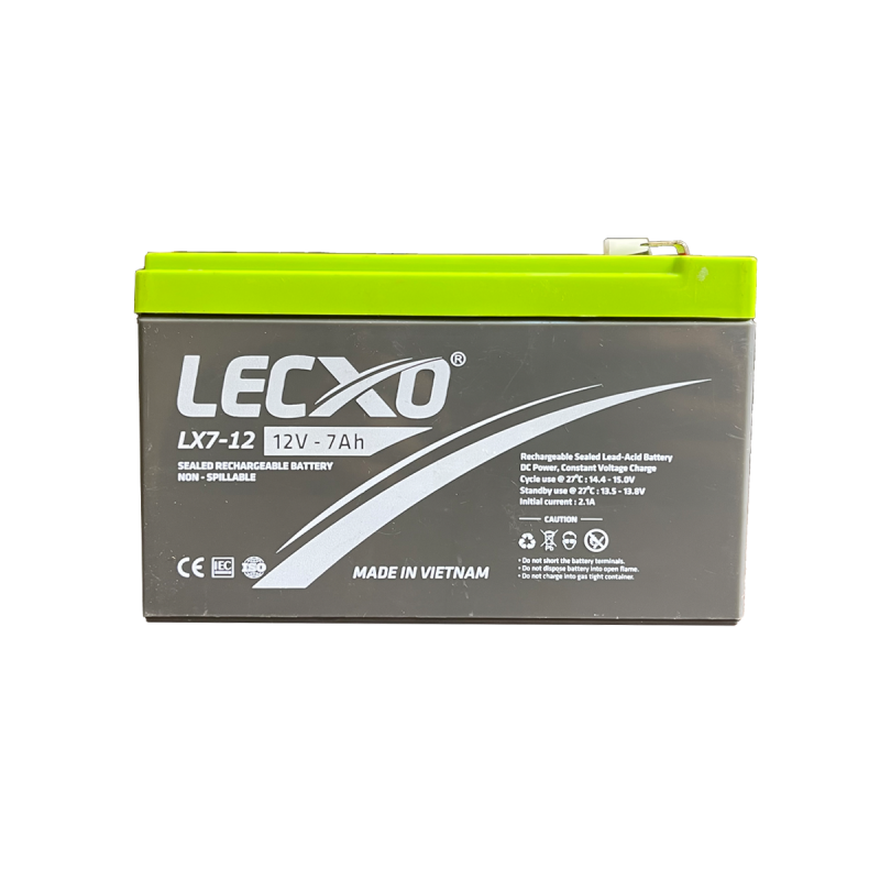 Lecxo 12V 7Ah Lead Acid Dry Battery