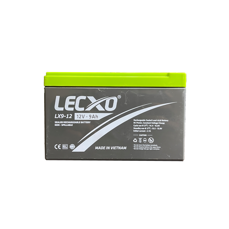 Lecxo 12V 9Ah Lead Acid Dry Battery