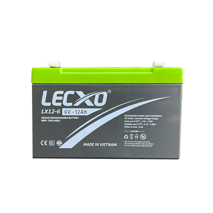 Lecxo 6V 12Ah Lead Acid Dry Battery Lecxo 6V 12Ah Lead Acid Dry Battery