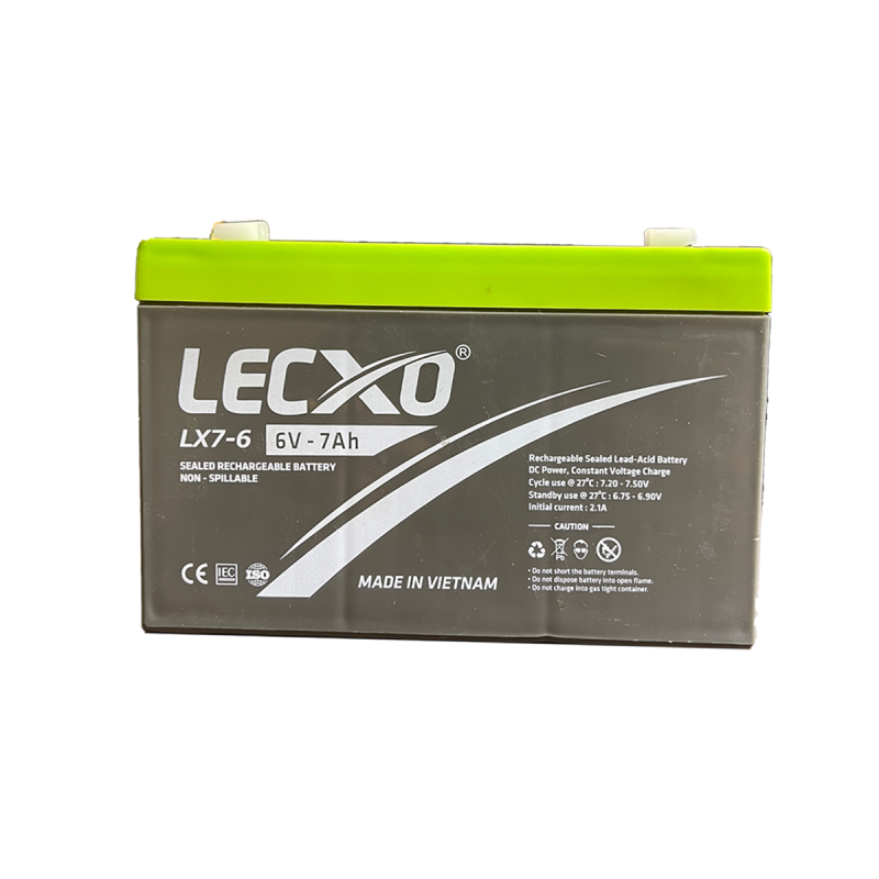 Lecxo 6V 7Ah Lead Acid Dry Battery