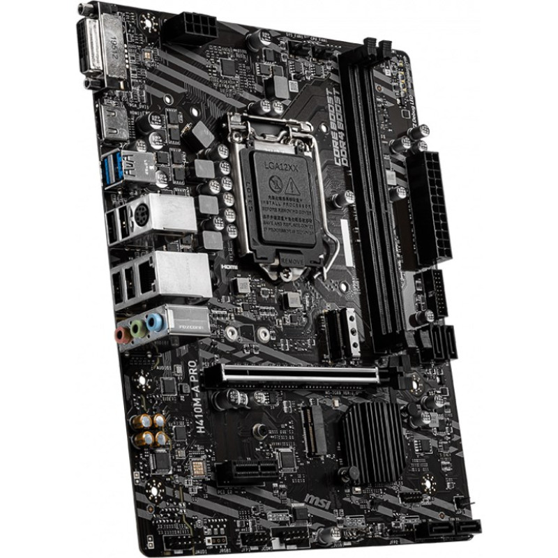 MSI H410M-A PRO ProSeries Intel Motherboard, LGA 1200 Socket