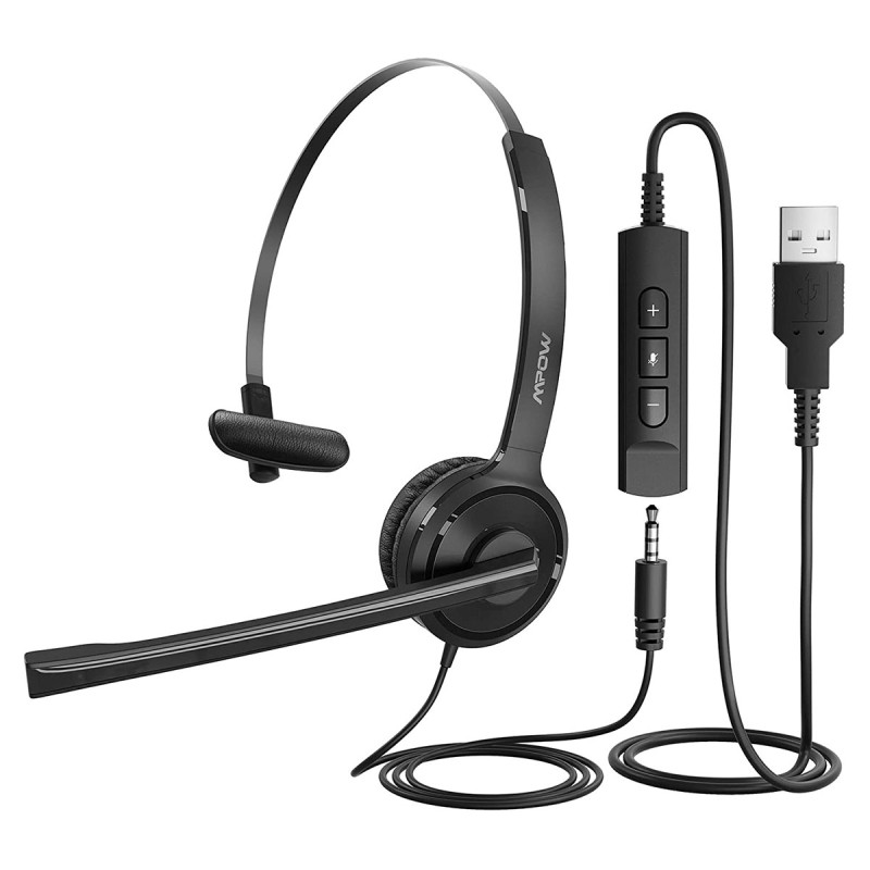 Mpow Single-Sided – BH323A – USB Headset with Microphone