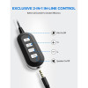 MPOW Wired USB Headset Black BH224A 3.5mm Jack