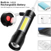 Rechargeable Pocket Torch With Adjustable Diameter