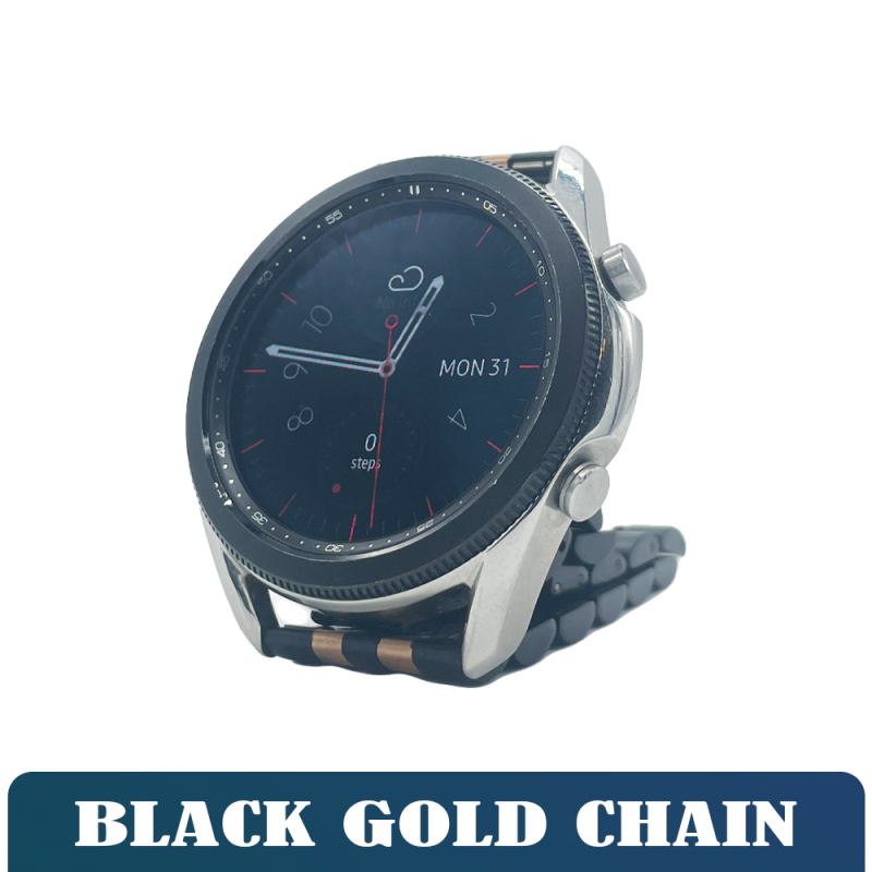 Like New Smart Watches - Samsung Galaxy Watch 3 45MM - Black Gold Chain
