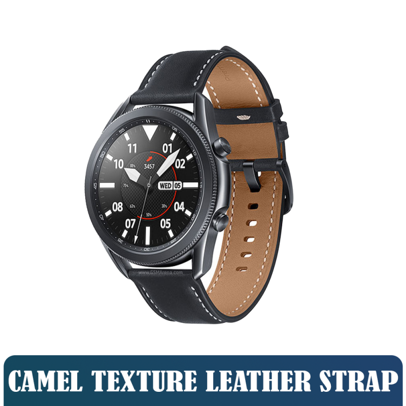 Like New Smart Watches - Samsung Galaxy Watch 3 45MM - Camel Texture Leather Strap