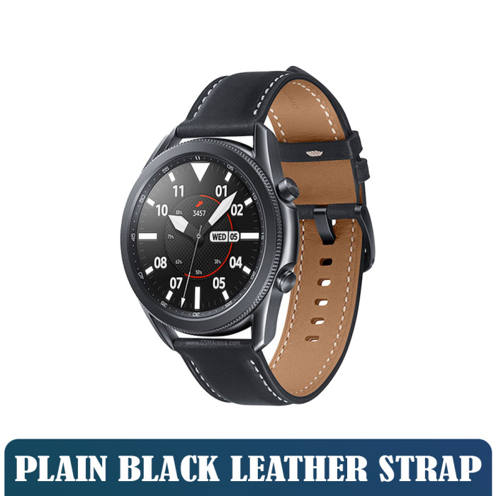 Like New Smart Watches - Samsung Galaxy Watch 3 45MM - Plain Black Leather Strap Like New Smart Watches - Samsung Galaxy Watch 3 45MM - Plain Black Leather Strap