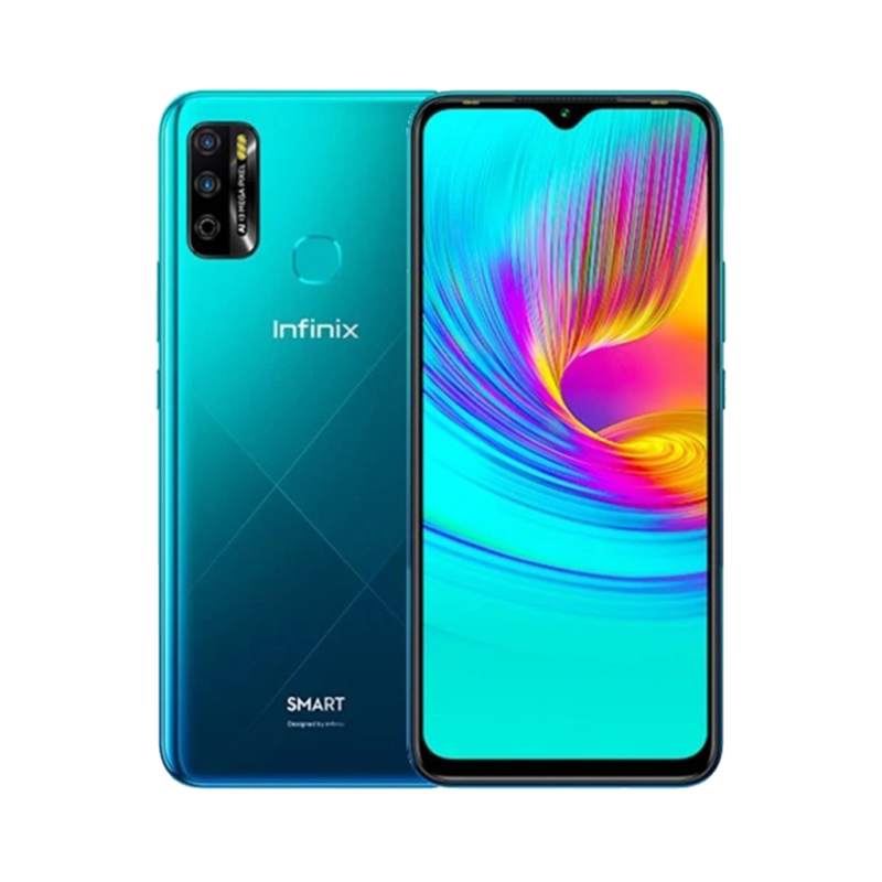 Infinix Smart 5 (4G 3GB 64GB Quetzal Cyan) With Offcial Warranty 