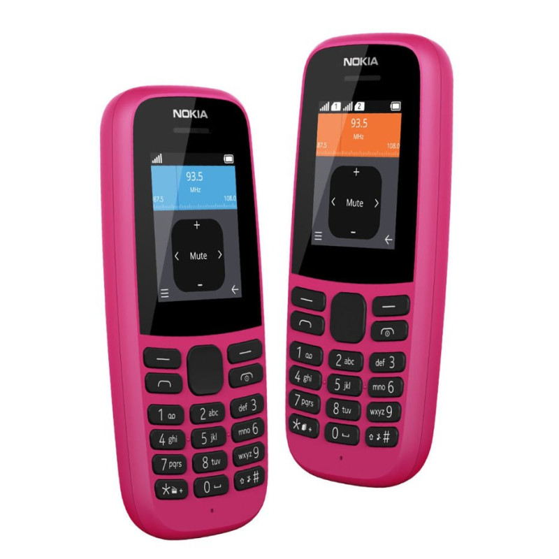Nokia 105 (2019) Pink With 1 Year Official Warranty 