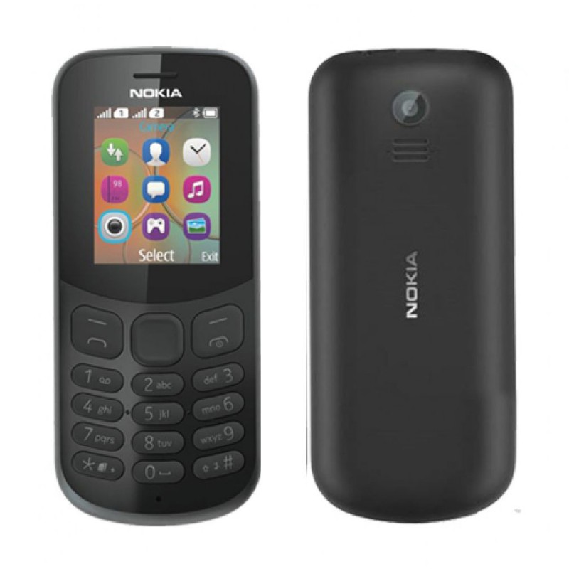 Nokia 130 (Dual Sim,Black) With 1 Year Official Warranty 