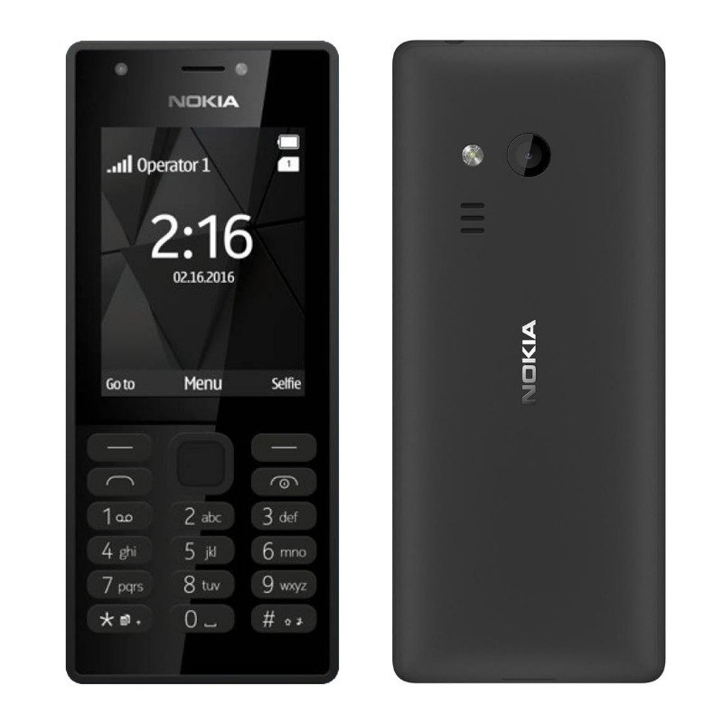 Nokia 216 Dual Sim Black With 1 Year Official Warranty 