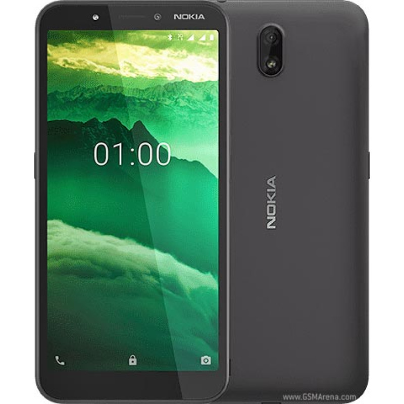 Nokia C1 Dual Sim (3G, 1GB, 16GB, Black) With Official Warranty 