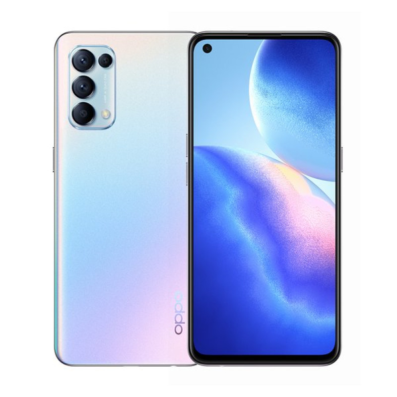 Oppo Reno 5 (4G 8GB 128GB Fantasy Silver) With Official warranty 