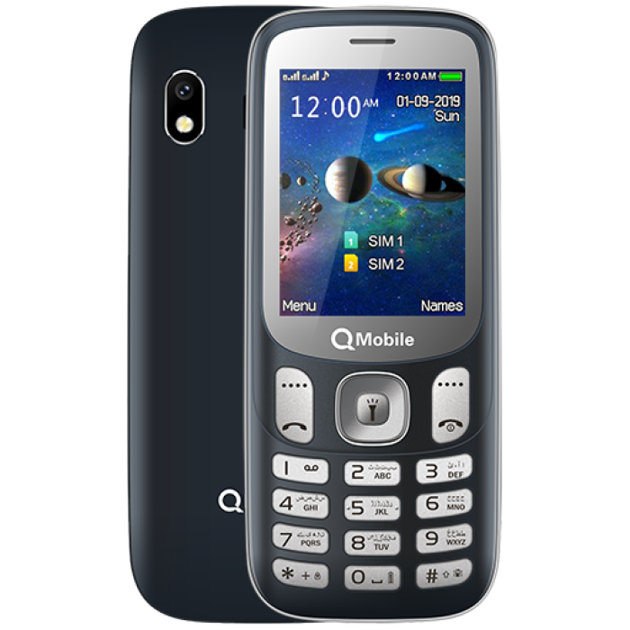Qmobile E4 2020 - 2.4 Inch - DualSim - Black 