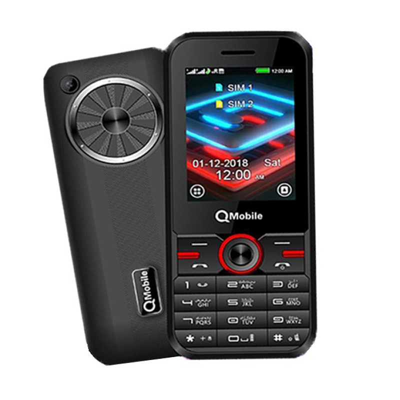 Qmobile Gabbar Pro 2.4'' Inches - Dual Sim - Black 
