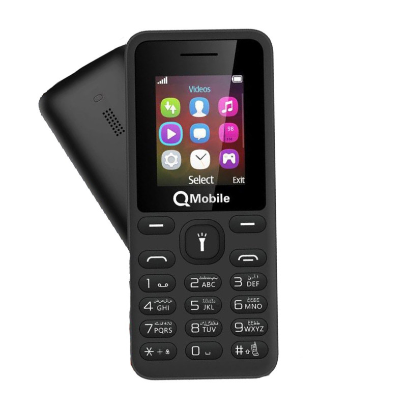 Qmobile Q130 - 1.8 Inch - Dual Sim - Black 