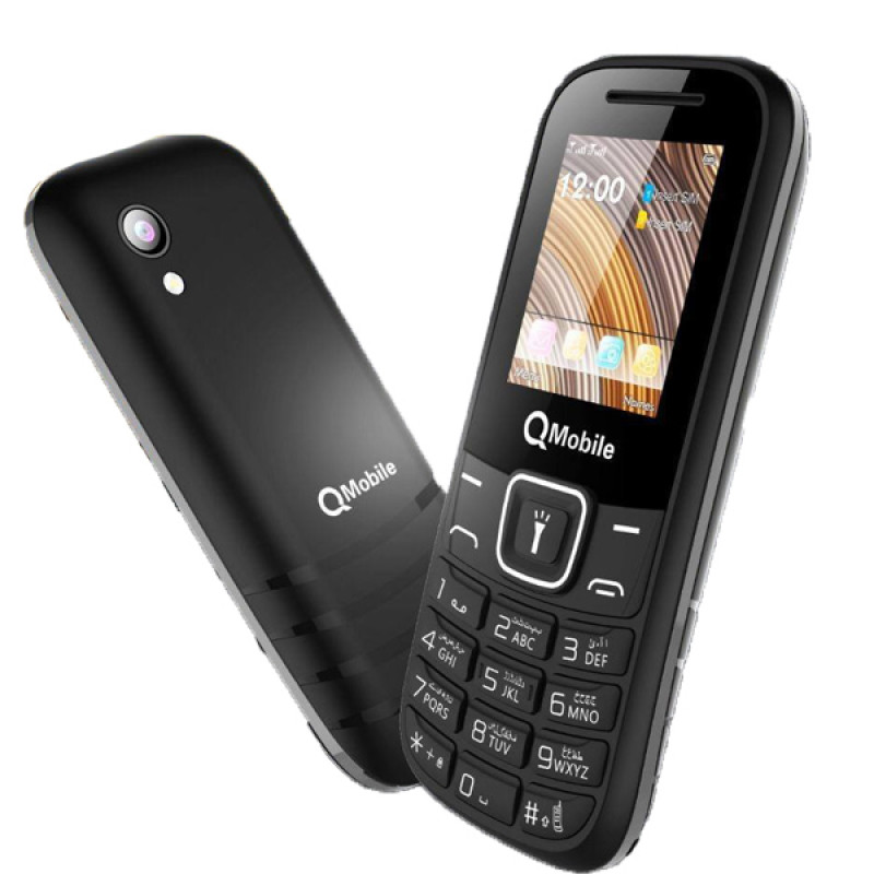 Qmobile QMini 2 - 1.8 Inch Display - Dual Sim - Black 