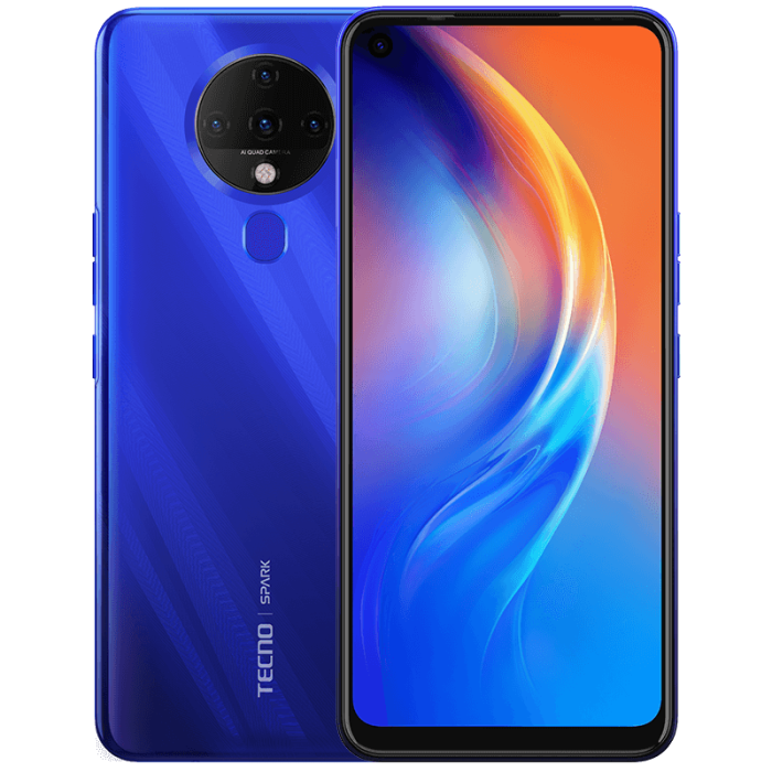 TECNO Spark 6 (4G 4GB 64GB Ocean Blue) With Official Warranty 