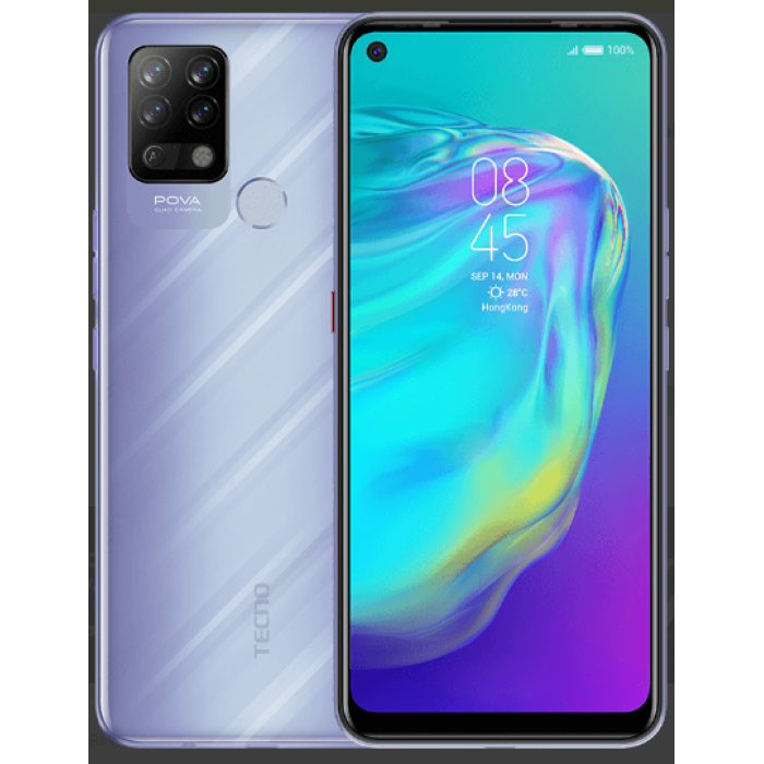 Tecno Pova Dual Sim (4G 6GB 128GB Speed Purple) With Official Warranty 