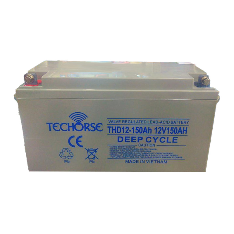 Techorse 12V 150Ah Lead Acid Dry Battery