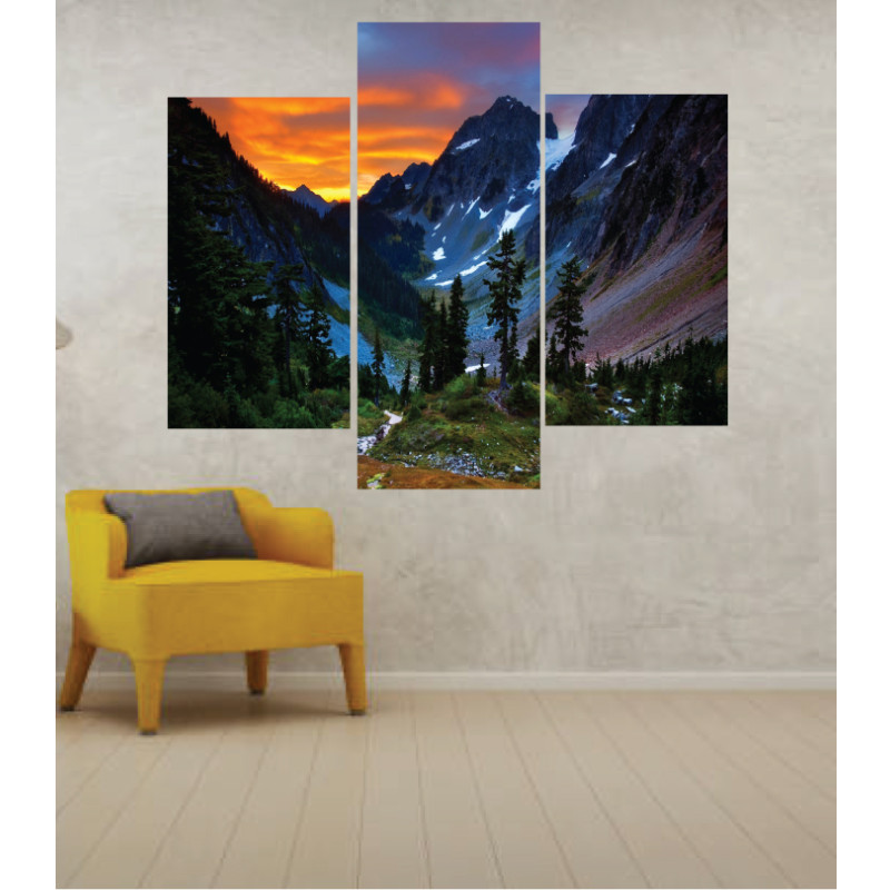 Wall Frames 3 Pieces Set Canvas – Digitally Printed Wall Canvas TJ-21